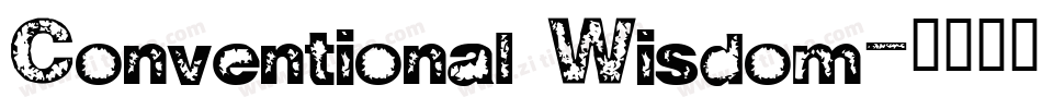 Conventional Wisdom字体转换